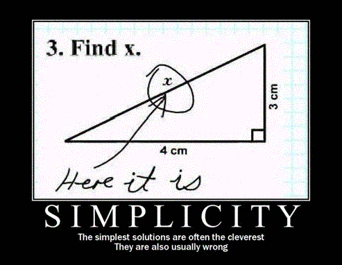 The simplest solutions are often the cleverest.